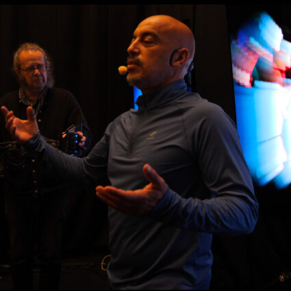 Méta hip hop . Serge de Laubier et Hamid Ben Mahi © Puce Muse